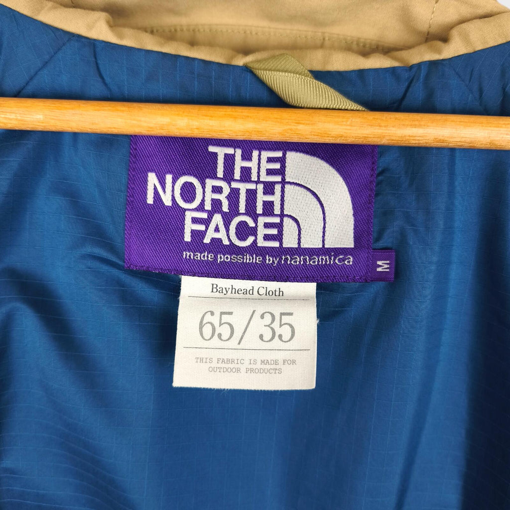 THE NORTH FACE PURPLE LABEL x NANAMICA Men's Beige 65/35 Bayhead Cloth Mountain Parka Jacket