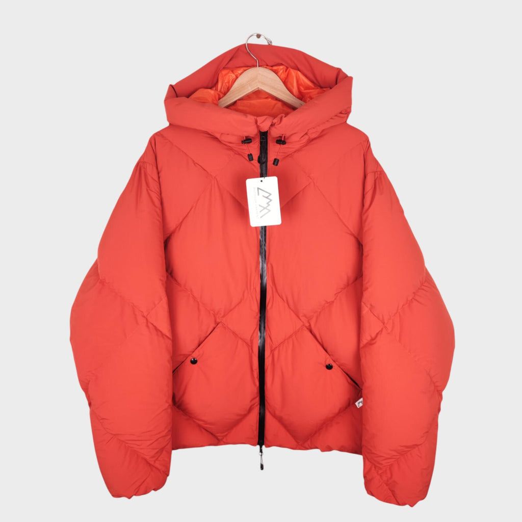 CMF COMFY OUTDOOR GARMENT Men's Orange Diamond Quilted Down Puffer Jacket