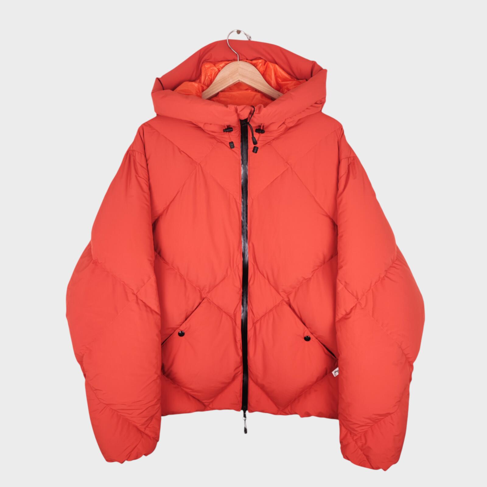 CMF COMFY OUTDOOR GARMENT Men's Orange Diamond Quilted Down Puffer Jacket