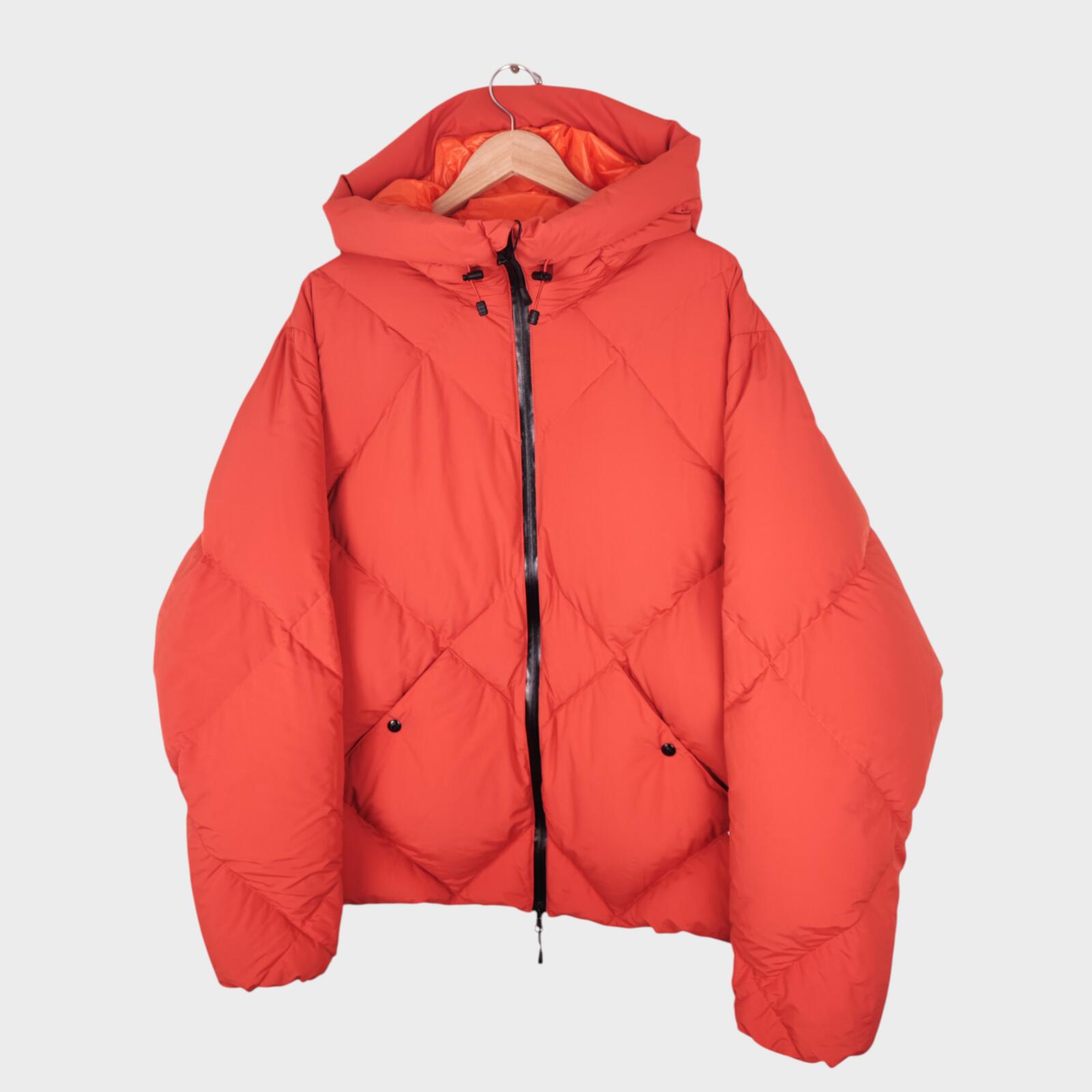 CMF COMFY OUTDOOR GARMENT Men's Orange Diamond Quilted Down Puffer Jacket