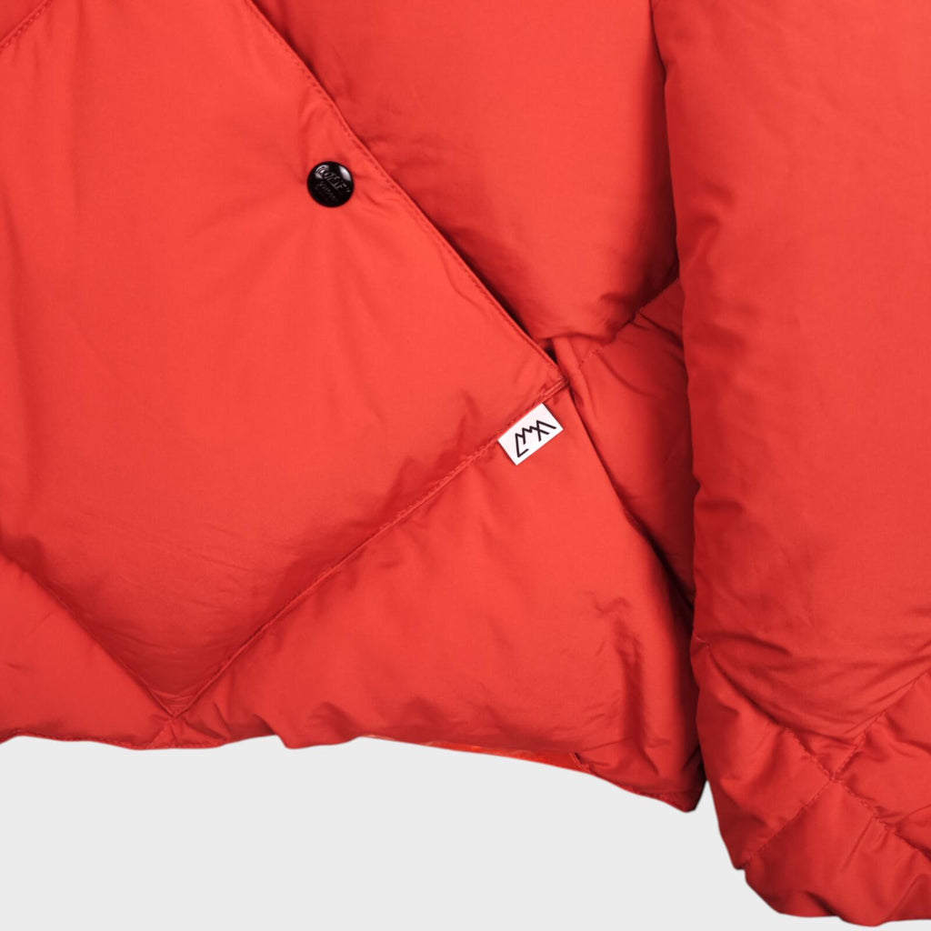 CMF COMFY OUTDOOR GARMENT Men's Orange Diamond Quilted Down Puffer Jacket