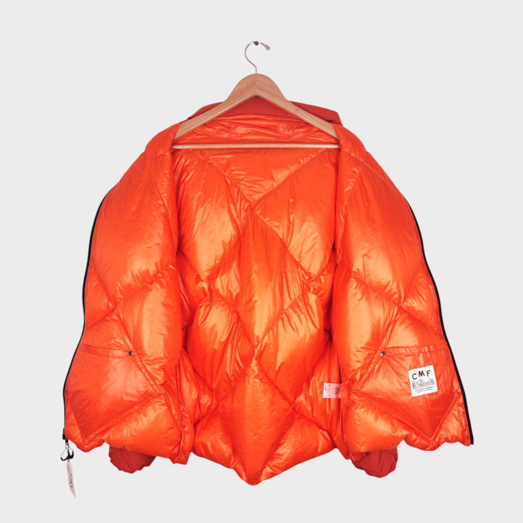 CMF COMFY OUTDOOR GARMENT Men's Orange Diamond Quilted Down Puffer Jacket