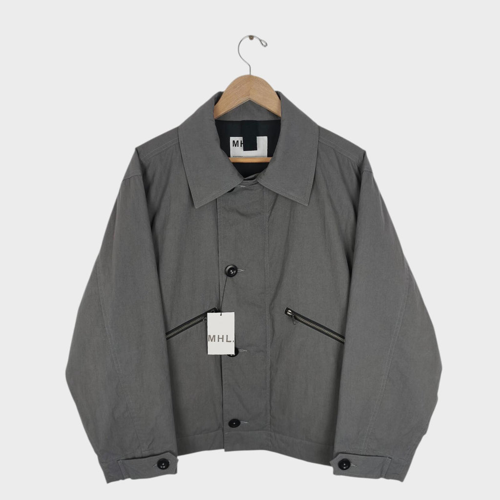 MHL MARGARET HOWELL Men's Grey Padded Blouson Jacket