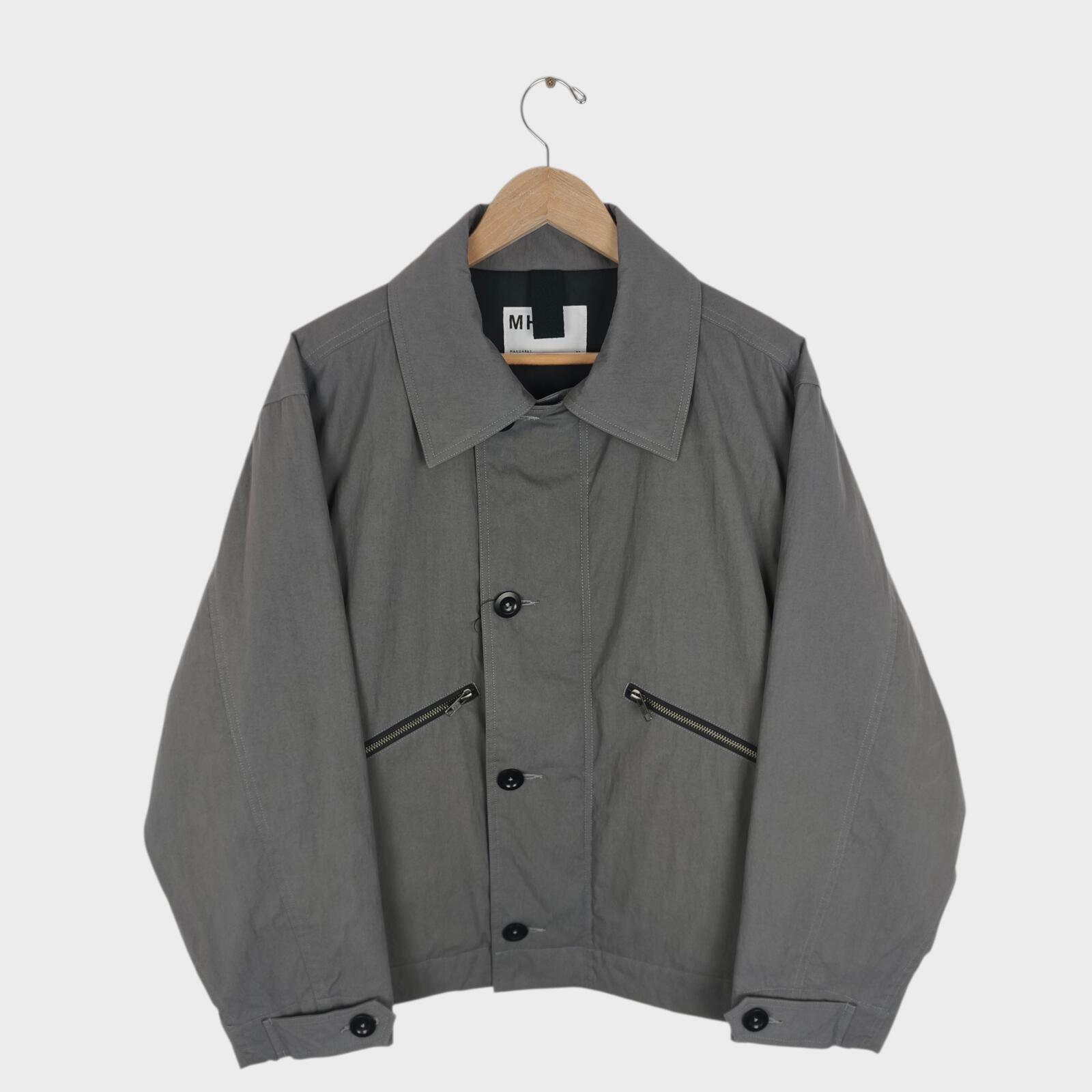 MHL MARGARET HOWELL Men's Grey Padded Blouson Jacket
