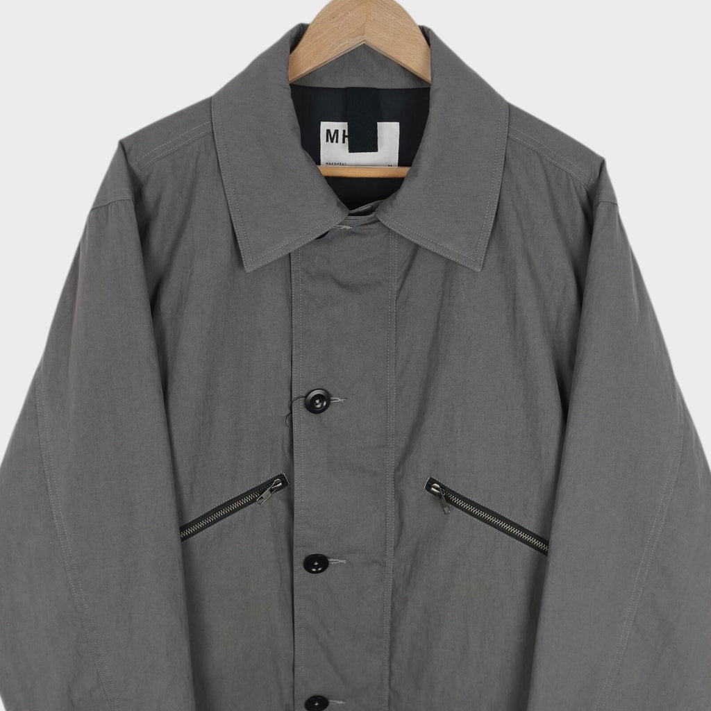 MHL MARGARET HOWELL Men's Grey Padded Blouson Jacket