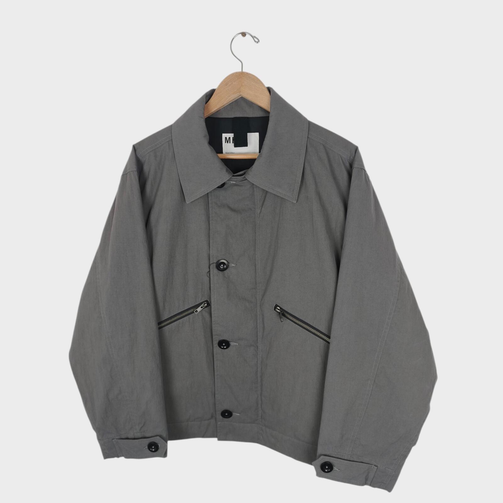 MHL MARGARET HOWELL Men's Grey Padded Blouson Jacket