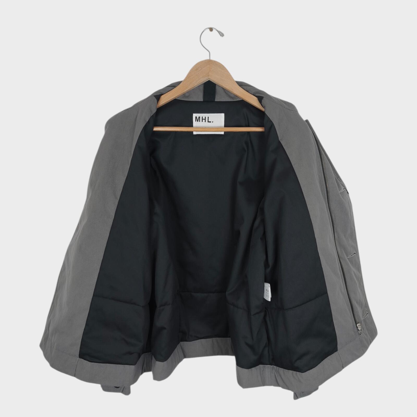 MHL MARGARET HOWELL Men's Grey Padded Blouson Jacket