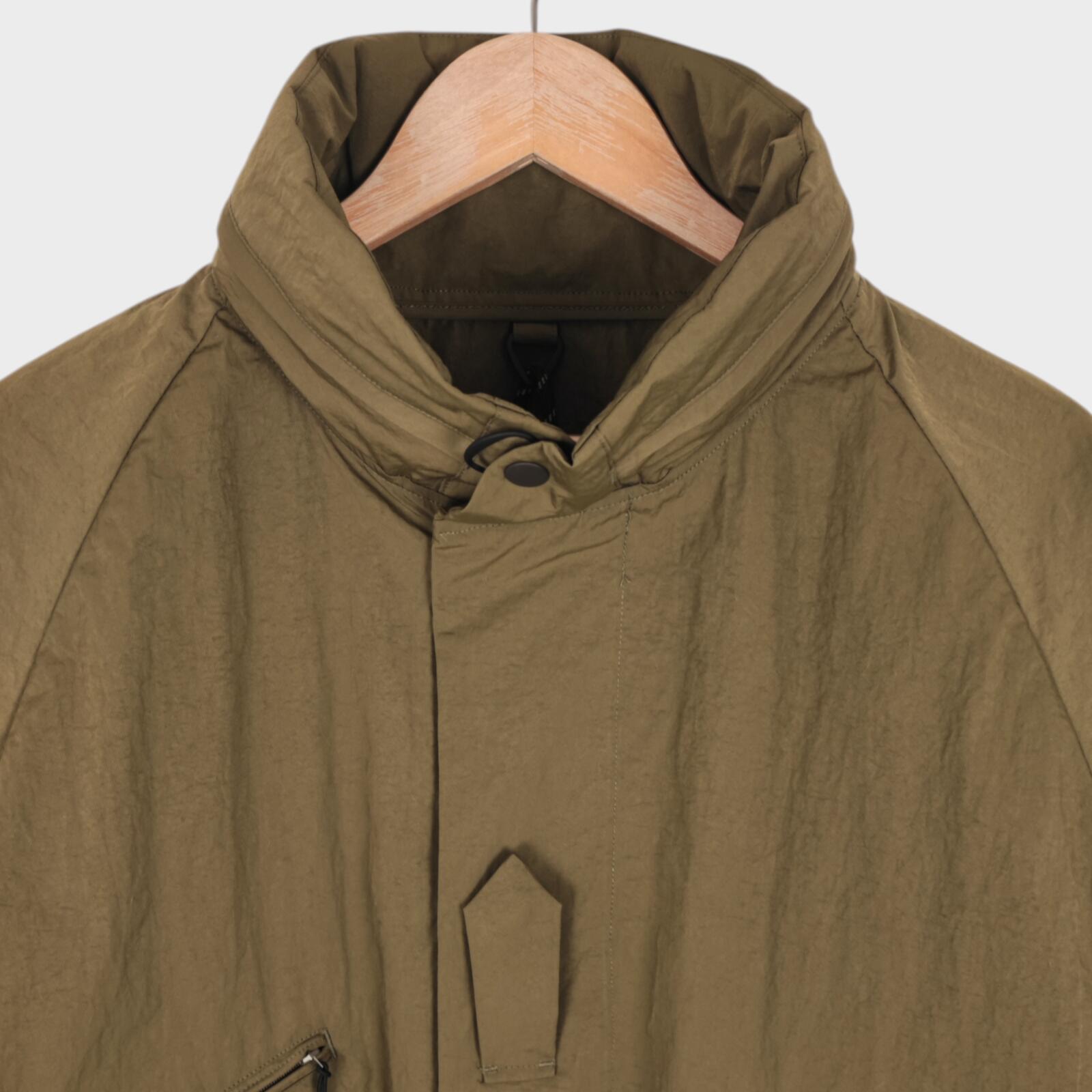 NORBIT BY HIROSHI NOZAWA Men's Olive Green Field Track Parka Jacket