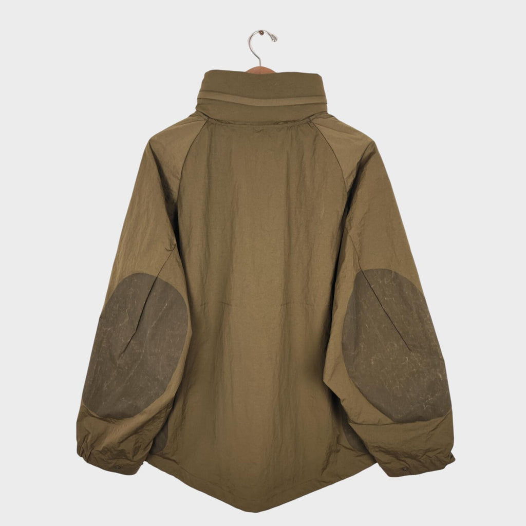 NORBIT BY HIROSHI NOZAWA Men's Olive Green Field Track Parka Jacket