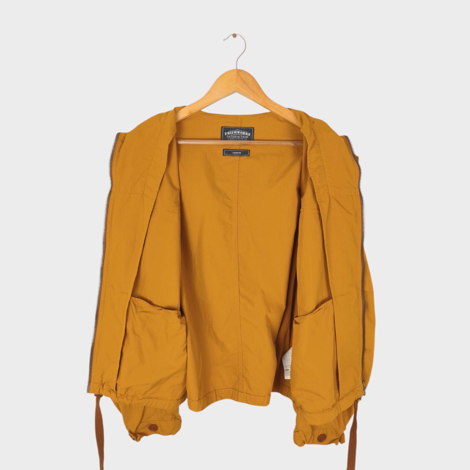 FRIZMWORKS Men's Orange/Mustard Smock Hooded Parka Jacket