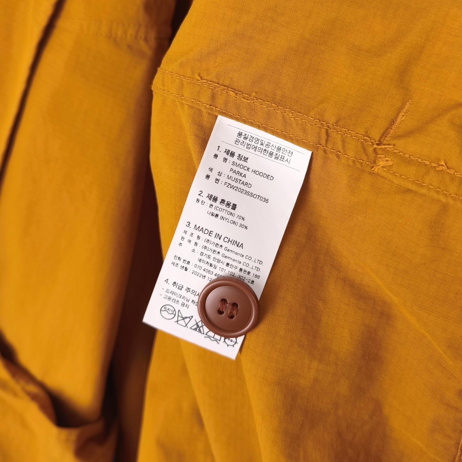 FRIZMWORKS Men's Orange/Mustard Smock Hooded Parka Jacket