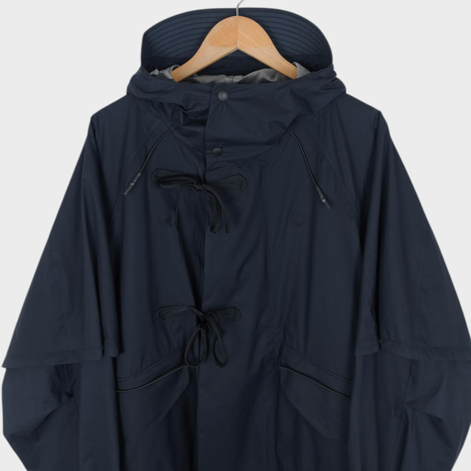 NORBIT BY HIROSHI NOZAWA Men's Navy Blue 3-Layer 2-Way Parka Jacket