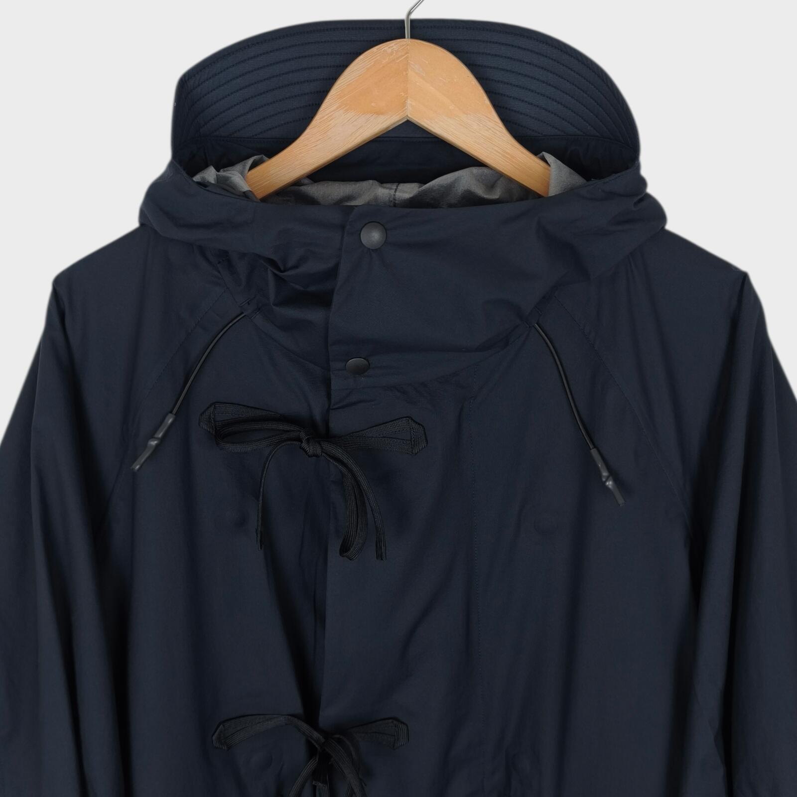 NORBIT BY HIROSHI NOZAWA Men's Navy Blue 3-Layer 2-Way Parka Jacket
