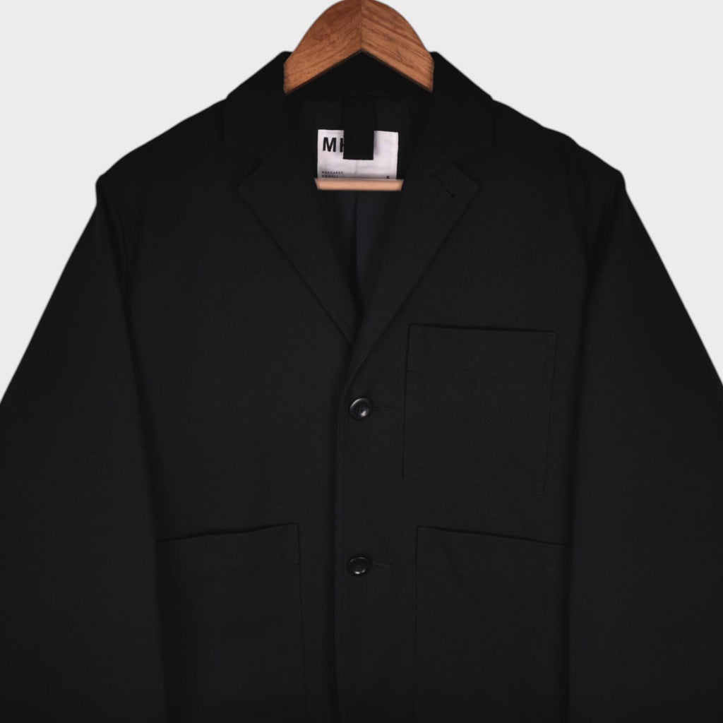 MHL MARGARET HOWELL Men's Black Cotton/Wool Chore Blazer Jacket