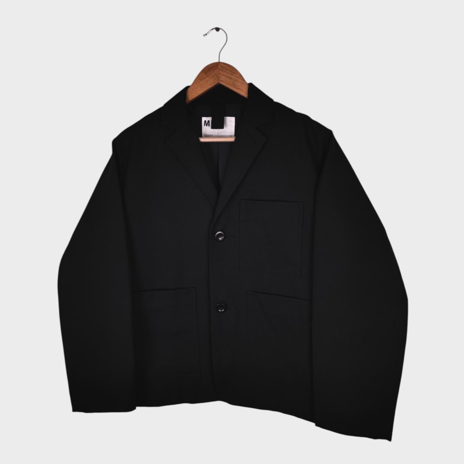 MHL MARGARET HOWELL Men's Black Cotton/Wool Chore Blazer Jacket