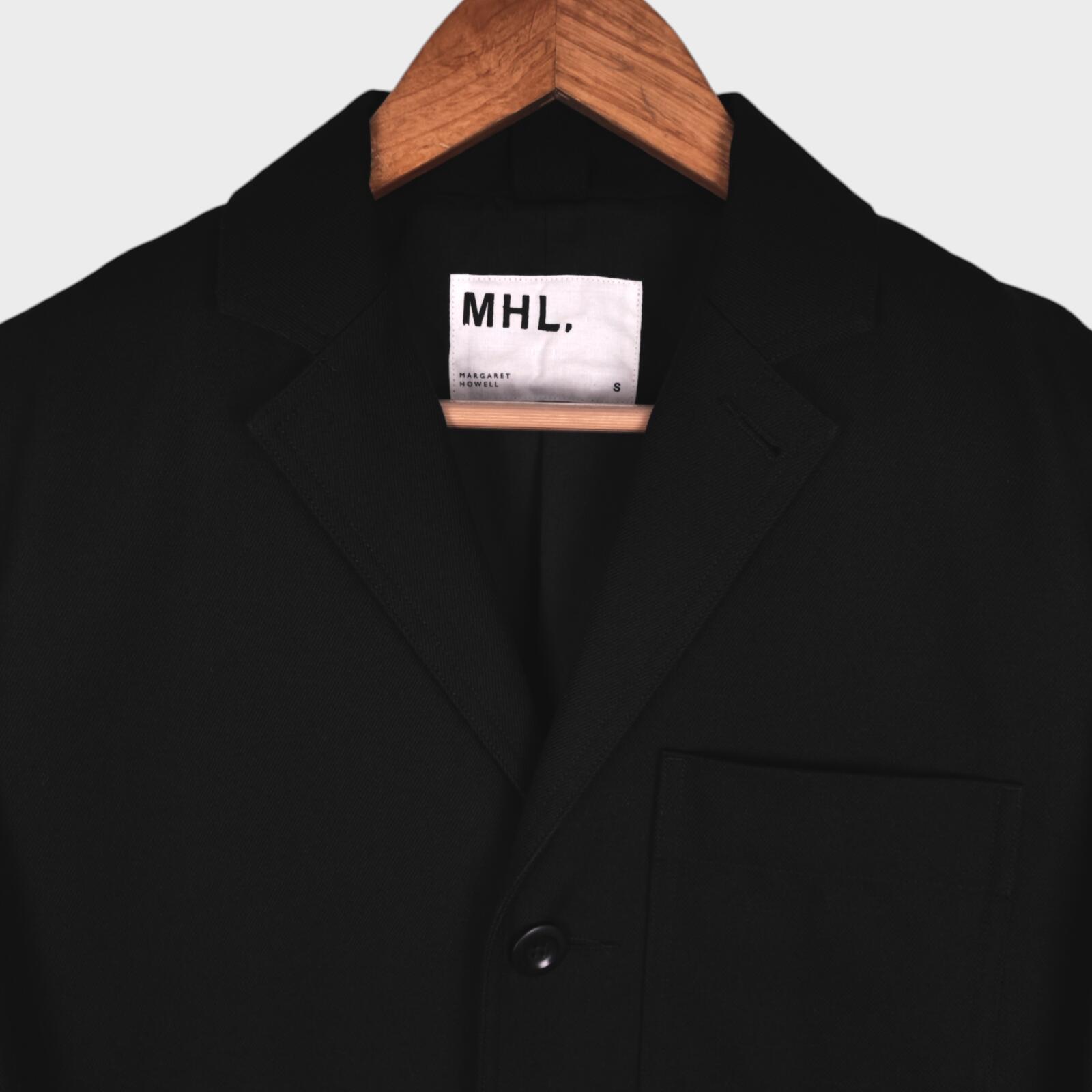MHL MARGARET HOWELL Men's Black Cotton/Wool Chore Blazer Jacket