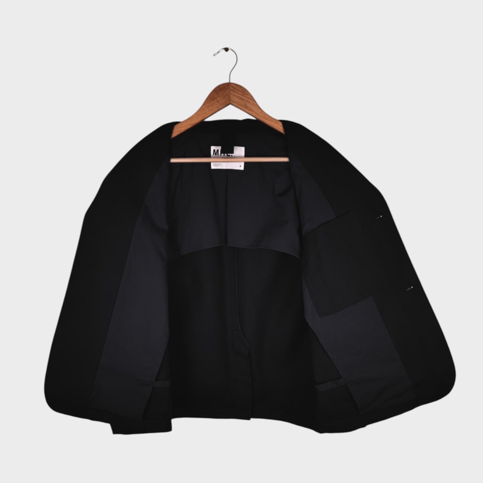 MHL MARGARET HOWELL Men's Black Cotton/Wool Chore Blazer Jacket
