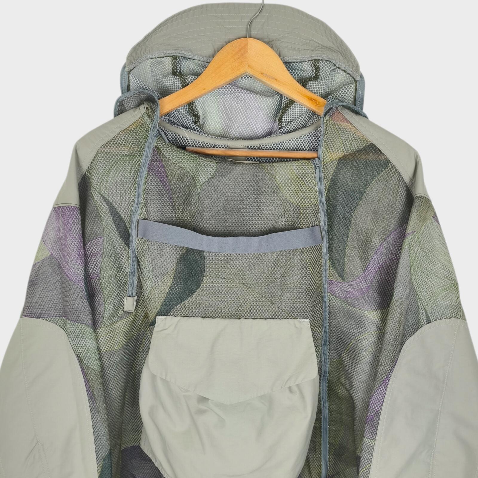 NORBIT BY HIROSHI NOZAWA Men's Grey Insect Shield Mesh Parka Jacket