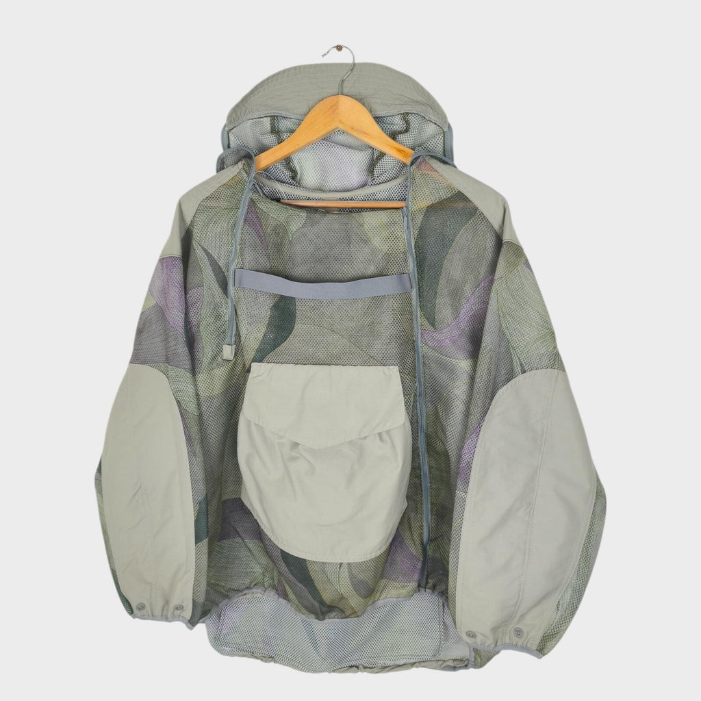 NORBIT BY HIROSHI NOZAWA Men's Grey Insect Shield Mesh Parka Jacket