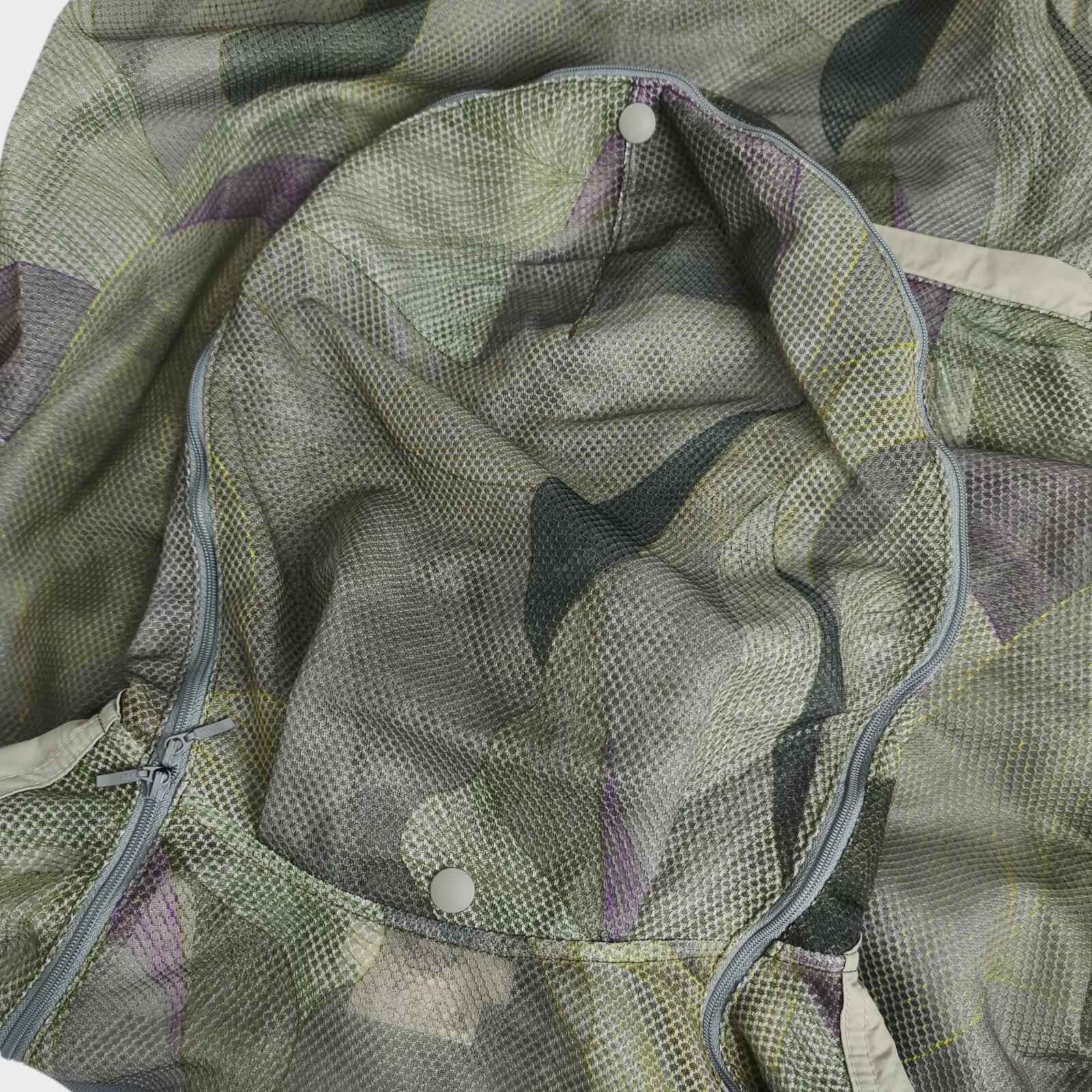 NORBIT BY HIROSHI NOZAWA Men's Grey Insect Shield Mesh Parka Jacket