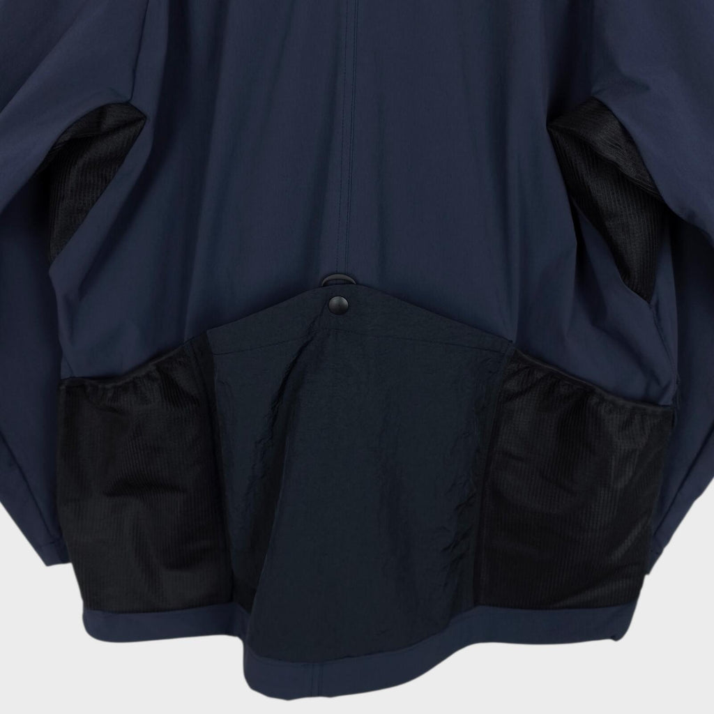 NORBIT BY HIROSHI NOZAWA Men's Navy Blue High Spec Samue Kimono Jacket