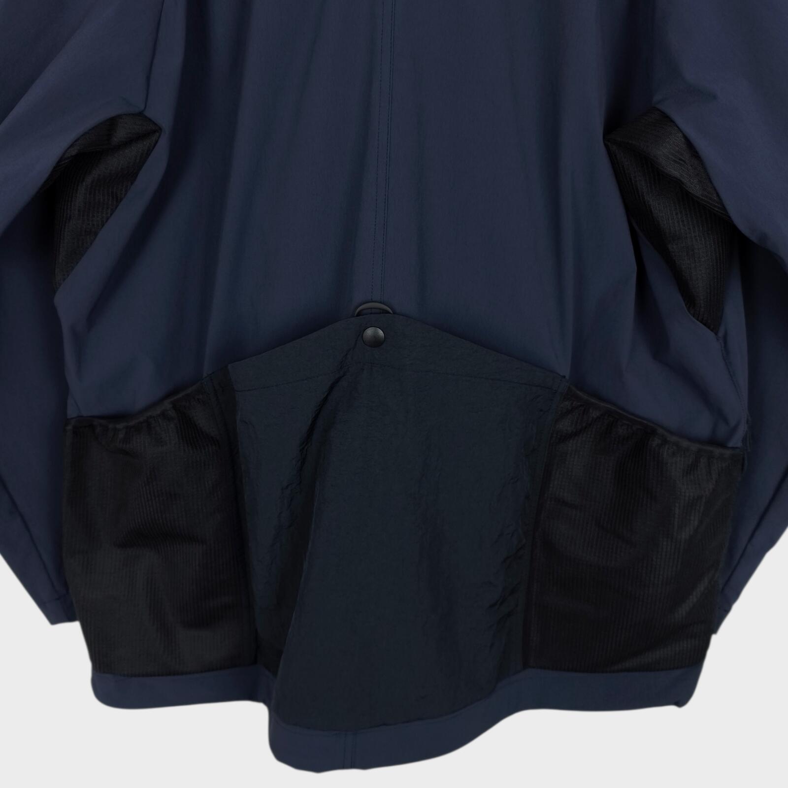 NORBIT BY HIROSHI NOZAWA Men's Navy Blue High Spec Samue Kimono Jacket