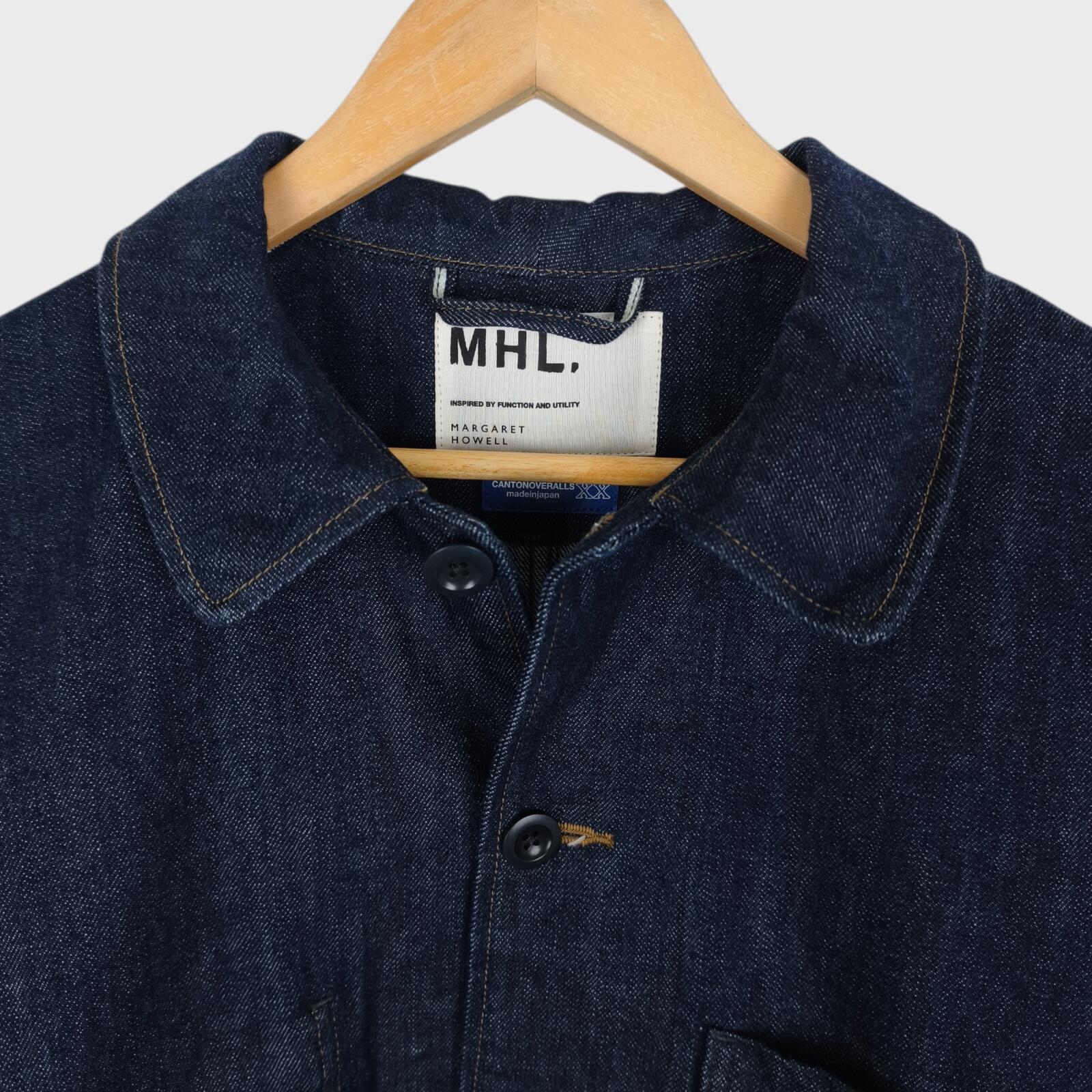 MHL MARGARET HOWELL Men's Canton Overalls Made in Japan Denim Chore Jacket