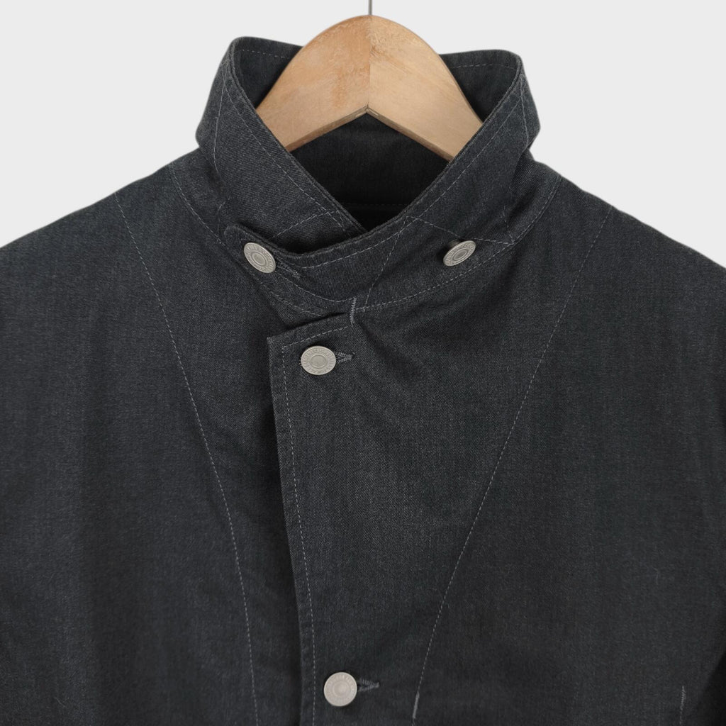 SASSAFRAS Men's Made in Japan Grey Cotton Blend Fall Leaf Jacket