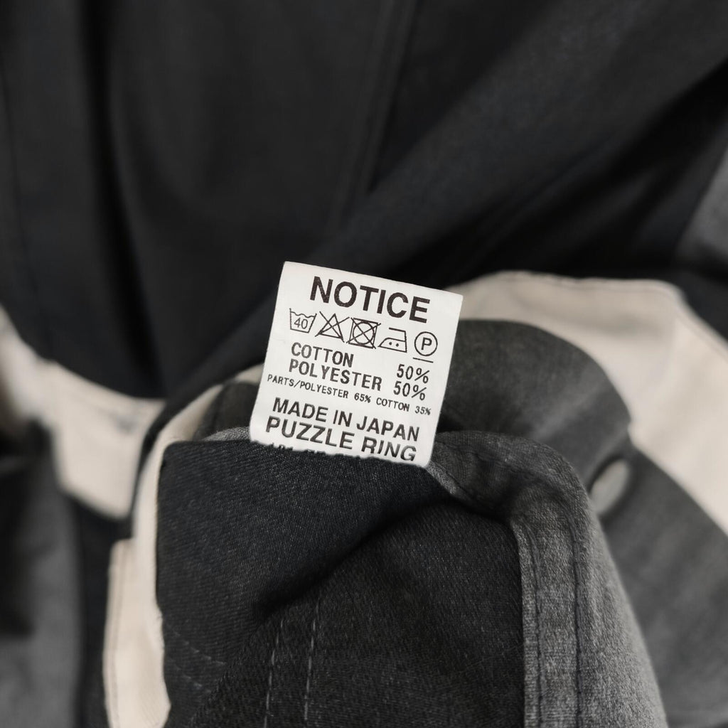 SASSAFRAS Men's Made in Japan Grey Cotton Blend Fall Leaf Jacket
