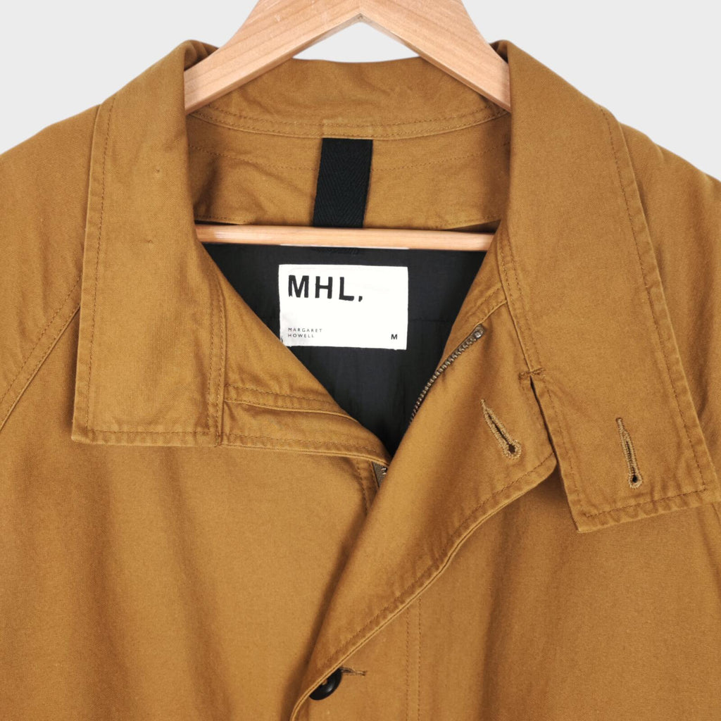 MHL MARGARET HOWELL Men's Tan/Camel Detachable Liner Cotton Parka Jacket
