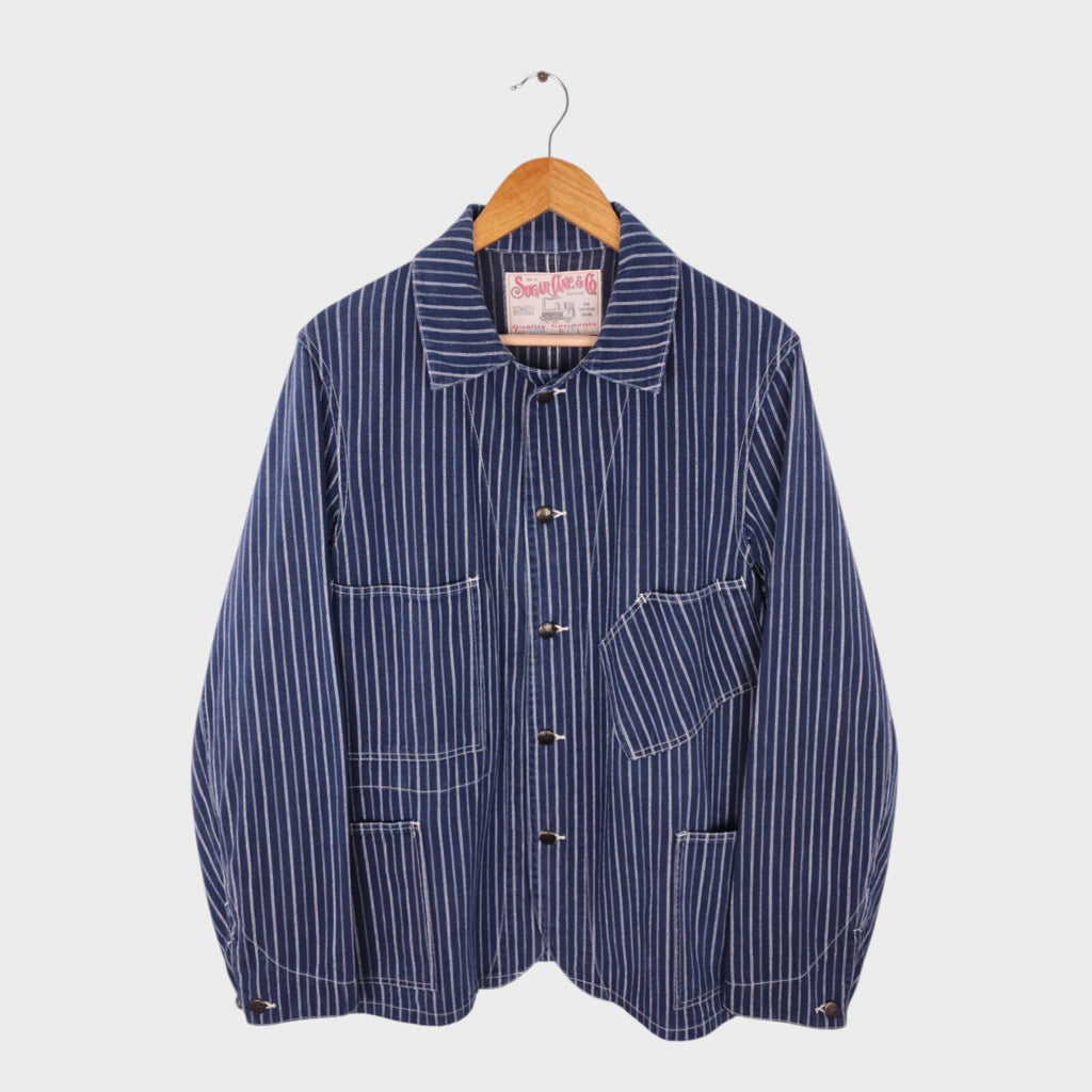 SUGAR CANE Men's Made in Japan Brown Duck Canvas Cotton Chore Jacket