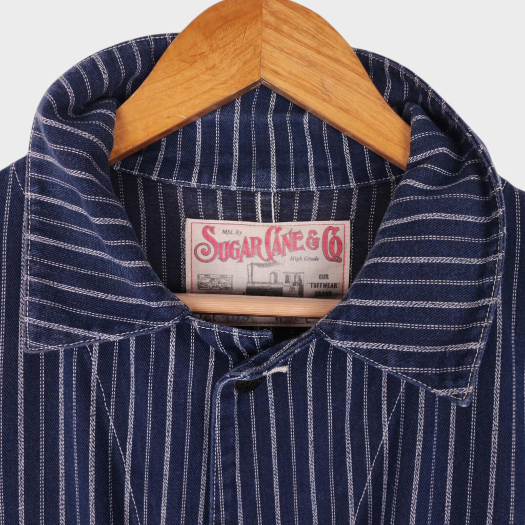 SUGAR CANE Men's Made in Japan Brown Duck Canvas Cotton Chore Jacket