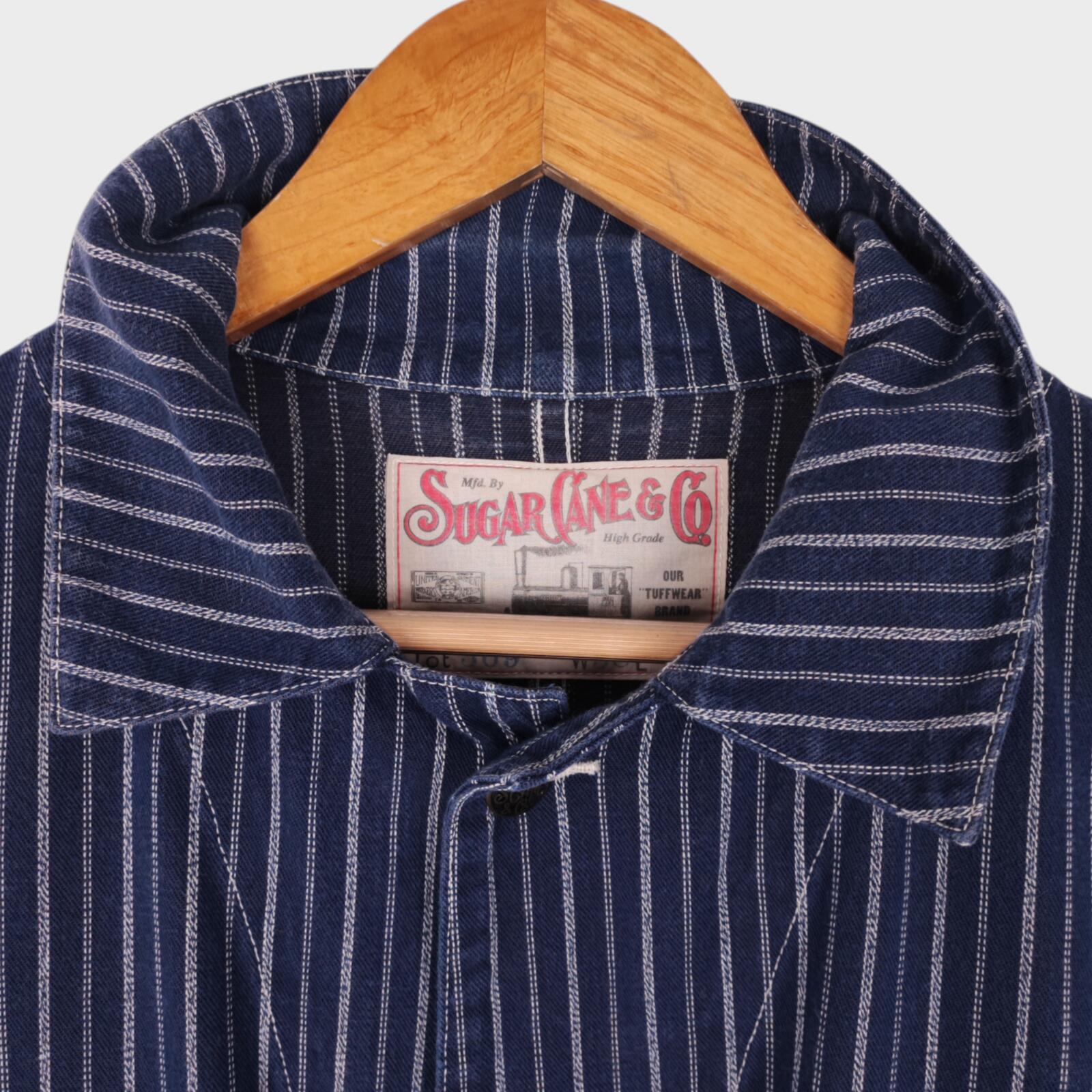 SUGAR CANE Men's Made in Japan Brown Duck Canvas Cotton Chore Jacket