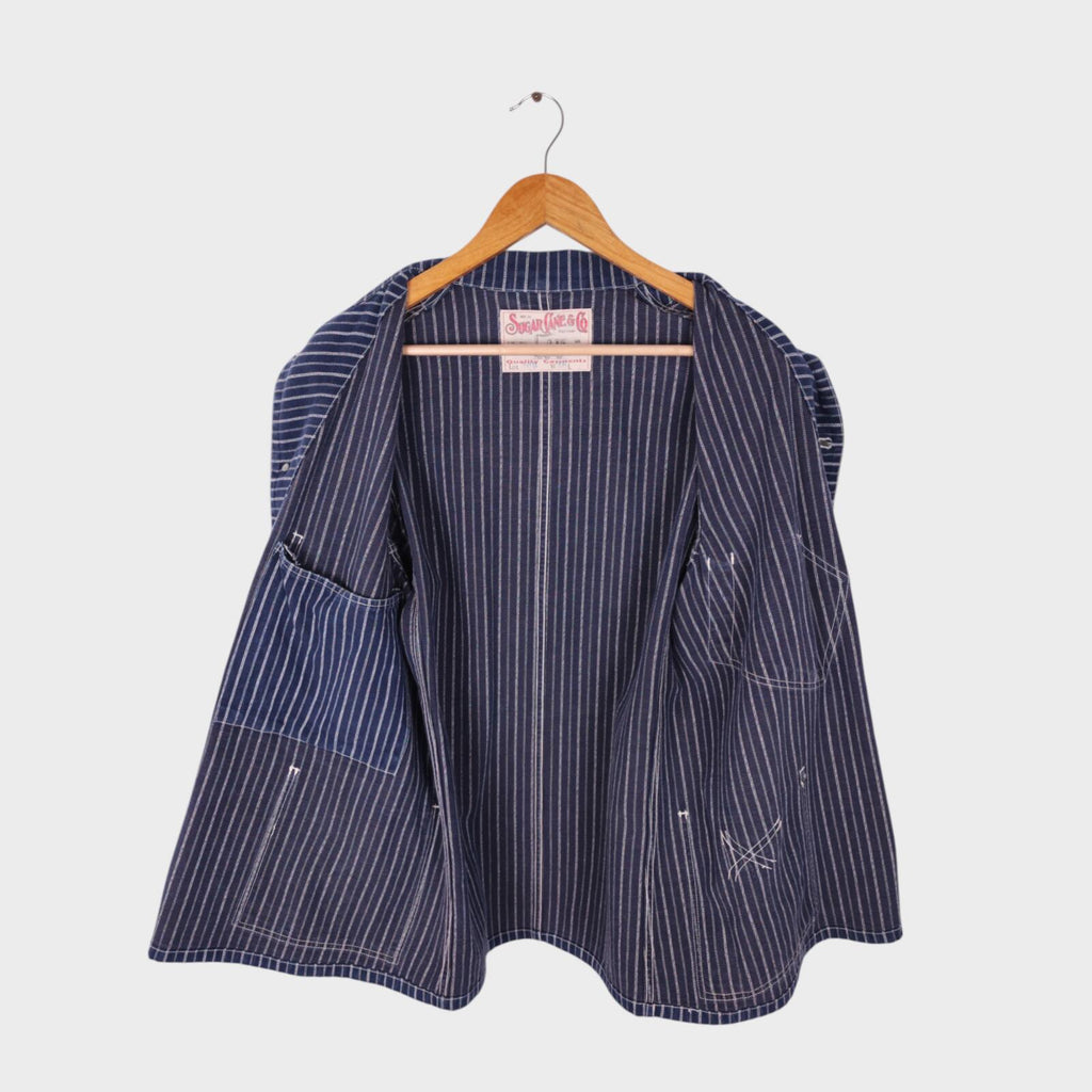 SUGAR CANE Men's Made in Japan Brown Duck Canvas Cotton Chore Jacket