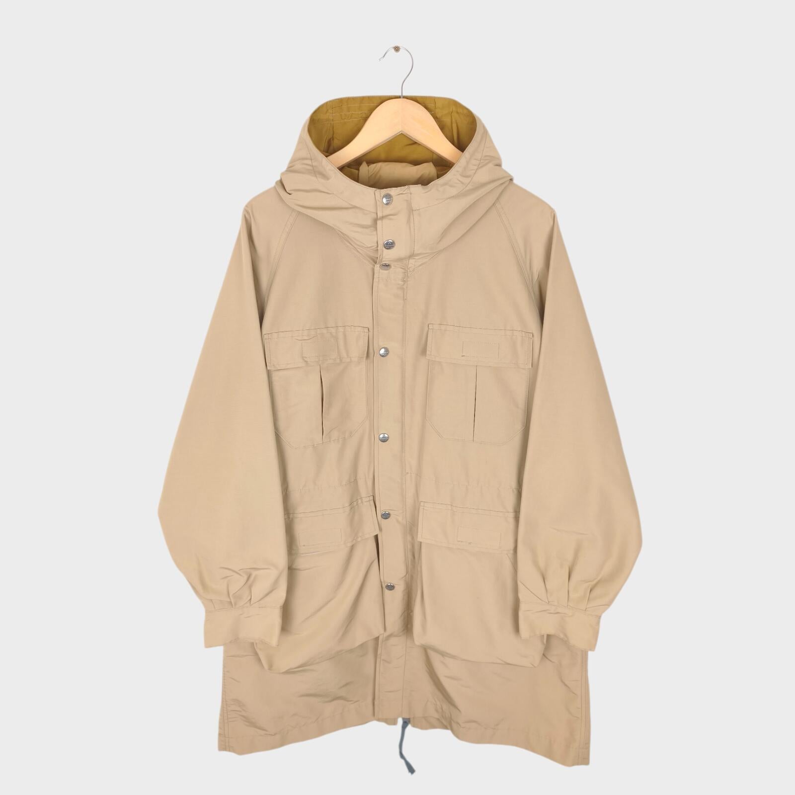 MOUNTAIN RESEARCH x BAMBOO SHOOTS Men's Beige Made in Japan 60/40 Cotton Nylon Mountain Parka Jacket
