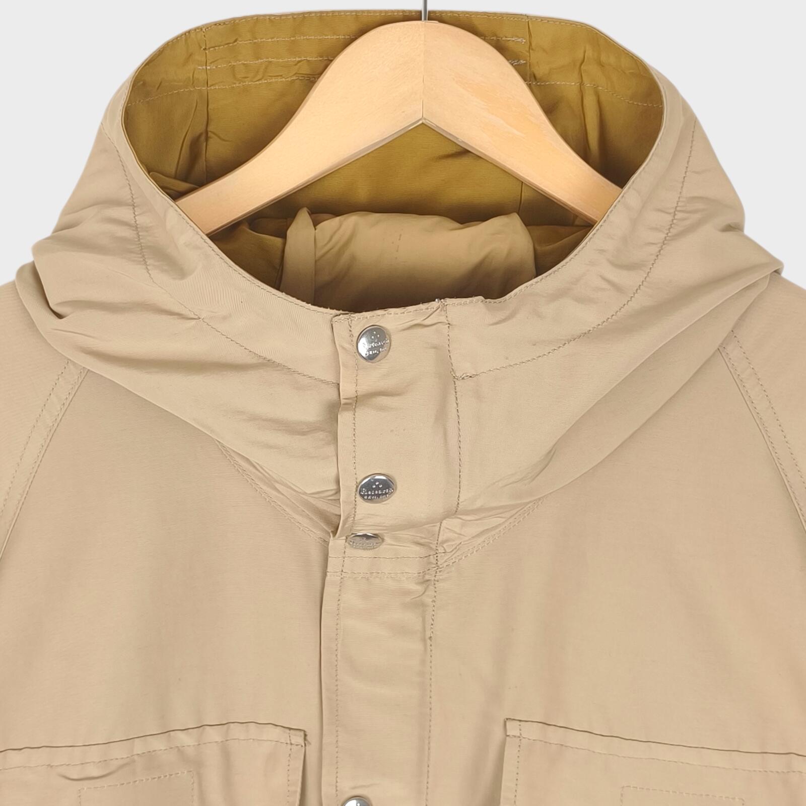 MOUNTAIN RESEARCH x BAMBOO SHOOTS Men's Beige Made in Japan 60/40 Cotton Nylon Mountain Parka Jacket
