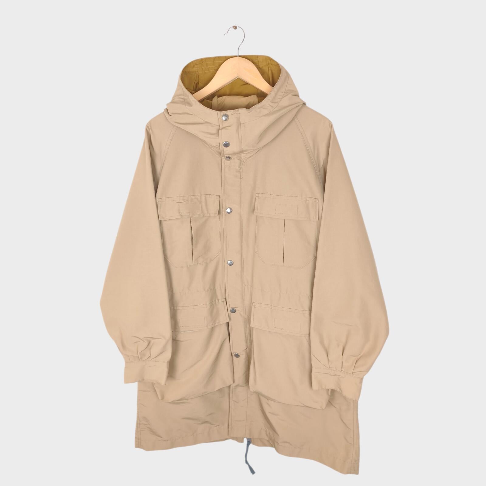 MOUNTAIN RESEARCH x BAMBOO SHOOTS Men's Beige Made in Japan 60/40 Cotton Nylon Mountain Parka Jacket