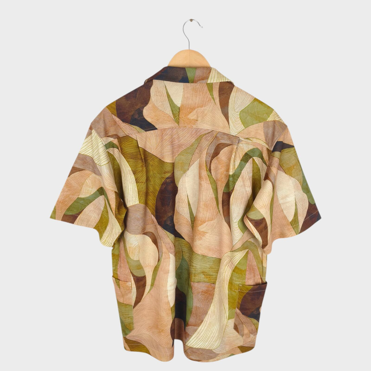 NORBIT BY HIROSHI NOZAWA Men's Leaf Camo Aloha Shirt
