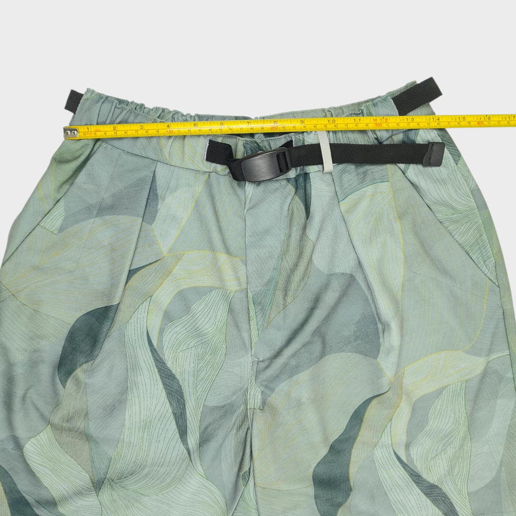 NORBIT BY HIROSHI NOZAWA Men's Grey Art Camo Print Aloha Shorts