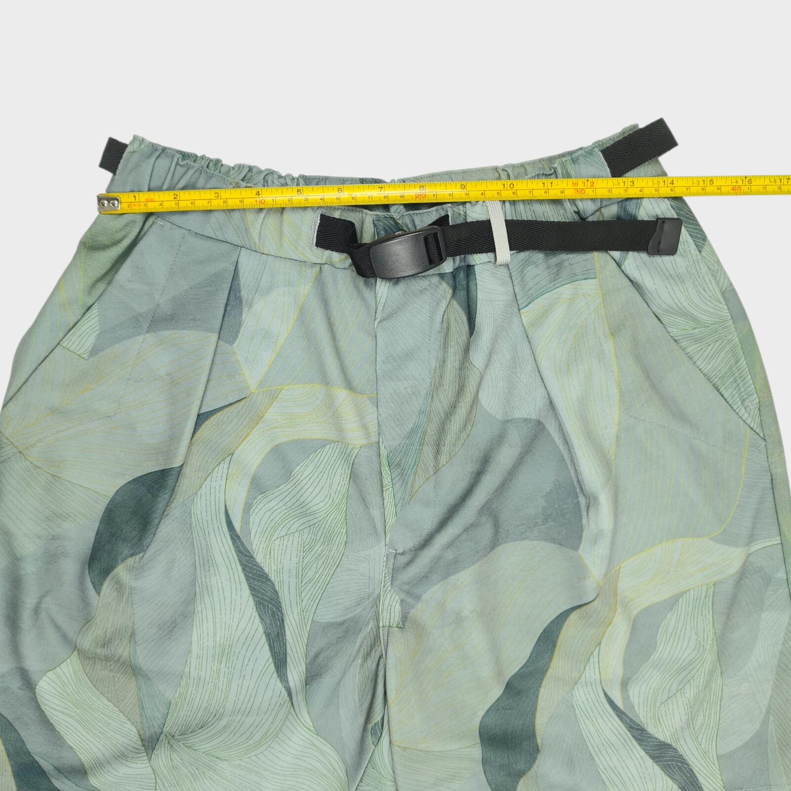 NORBIT BY HIROSHI NOZAWA Men's Grey Art Camo Print Aloha Shorts
