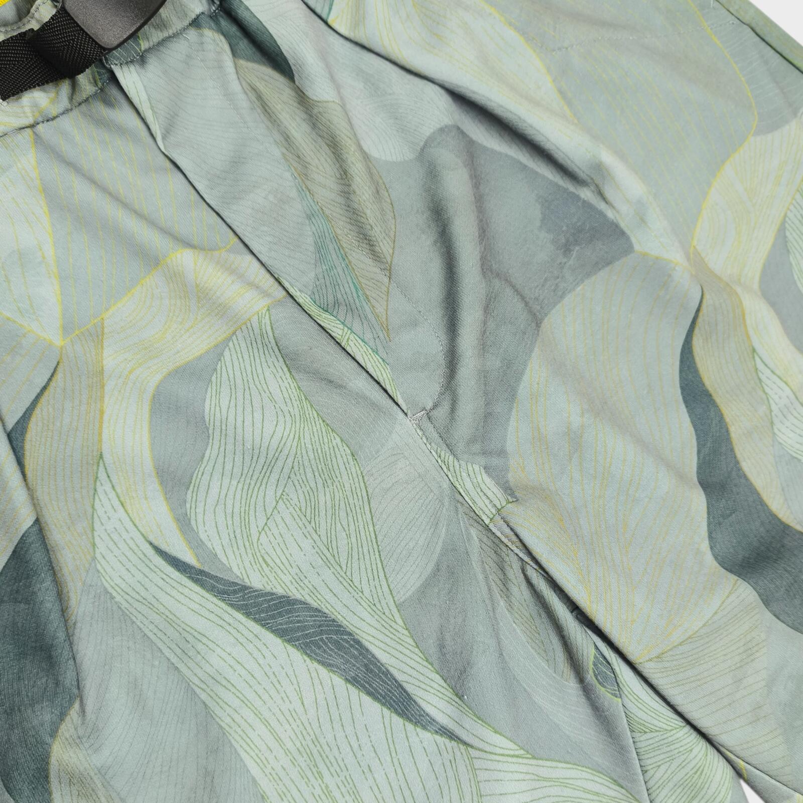 NORBIT BY HIROSHI NOZAWA Men's Grey Art Camo Print Aloha Shorts