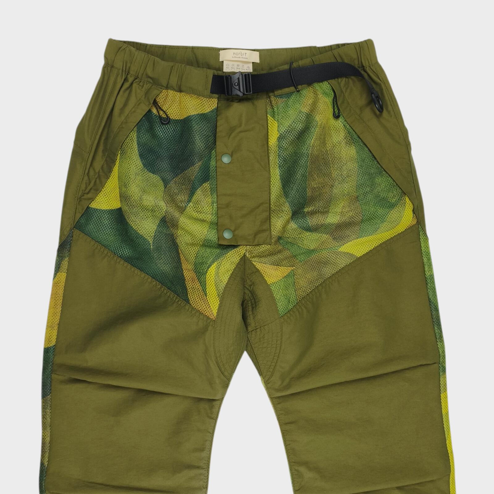 NORBIT BY HIROSHI NOZAWA Men's Olive Green Insect Shield Trousers