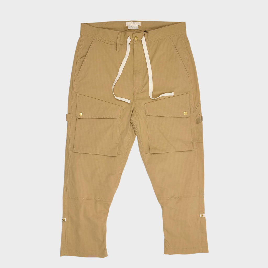 NORBIT BY HIROSHI NOZAWA Men's Coyote Beige Light Lip Camper's Cargo Trousers