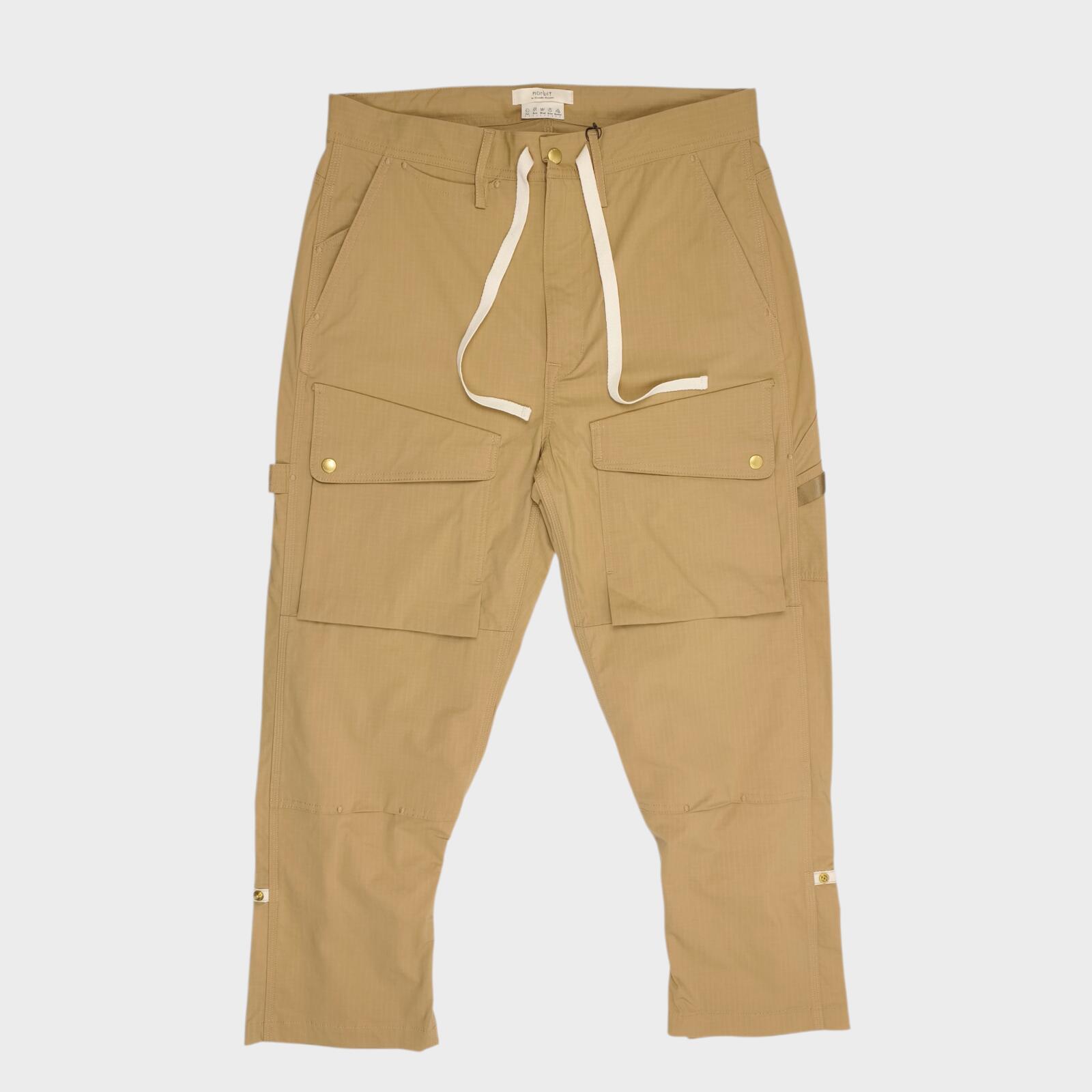 NORBIT BY HIROSHI NOZAWA Men's Coyote Beige Light Lip Camper's Cargo Trousers