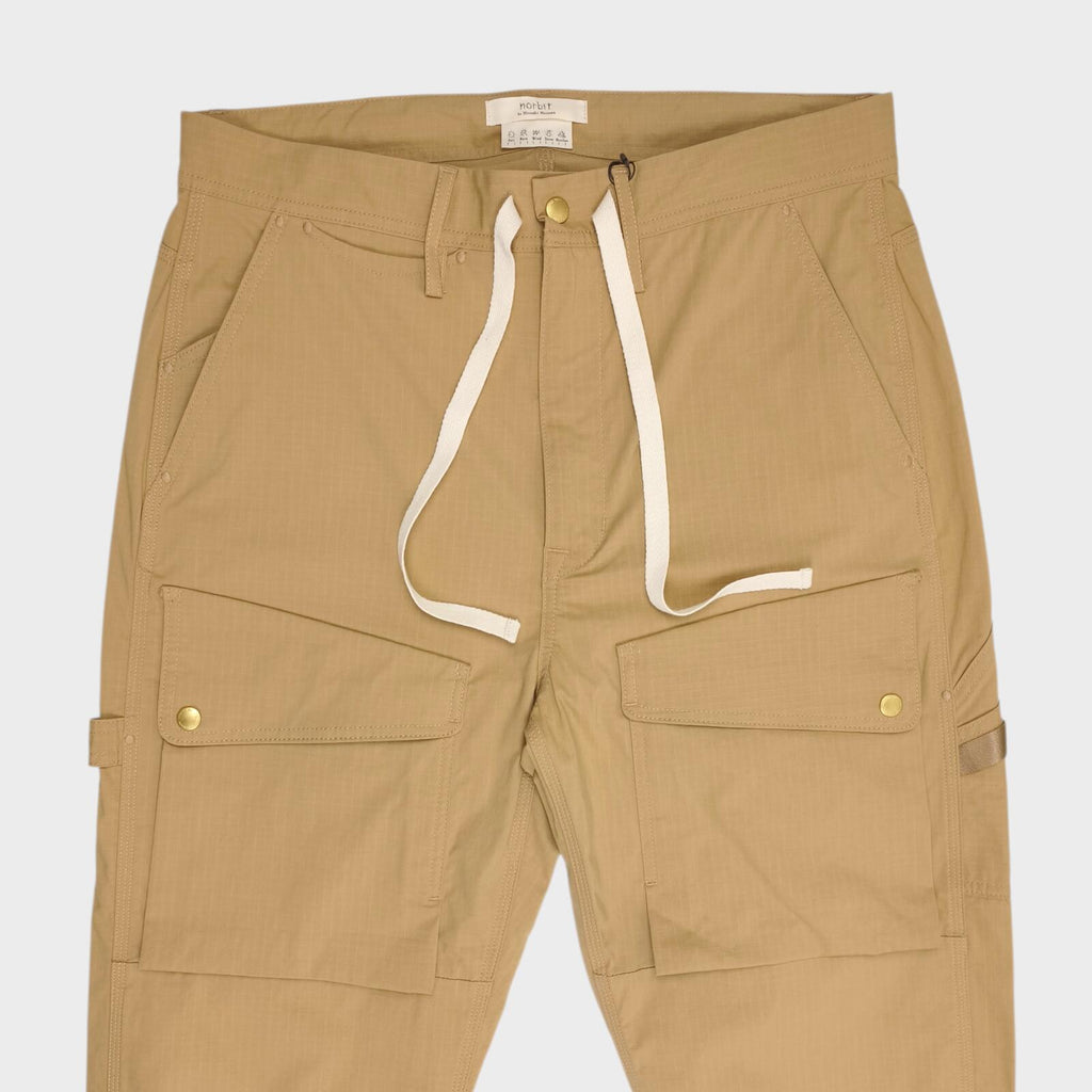 NORBIT BY HIROSHI NOZAWA Men's Coyote Beige Light Lip Camper's Cargo Trousers