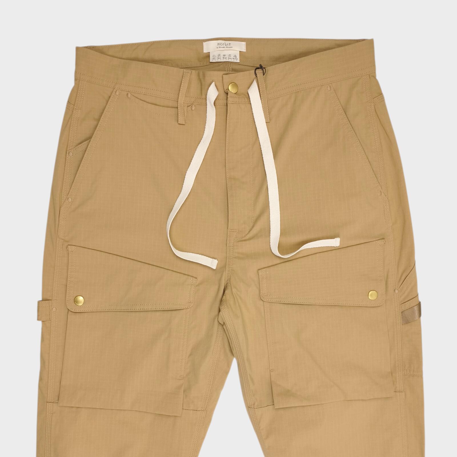 NORBIT BY HIROSHI NOZAWA Men's Coyote Beige Light Lip Camper's Cargo Trousers