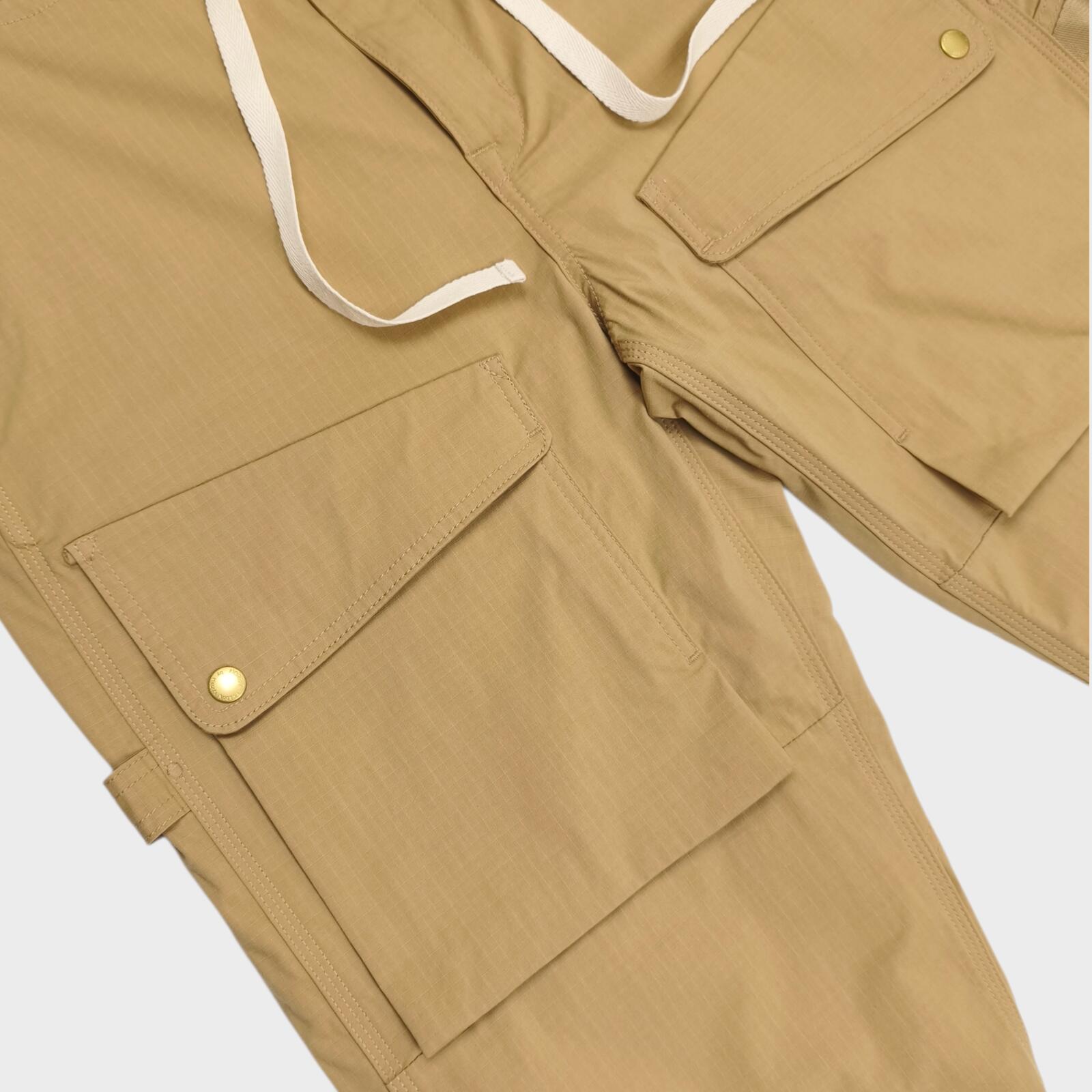 NORBIT BY HIROSHI NOZAWA Men's Coyote Beige Light Lip Camper's Cargo Trousers