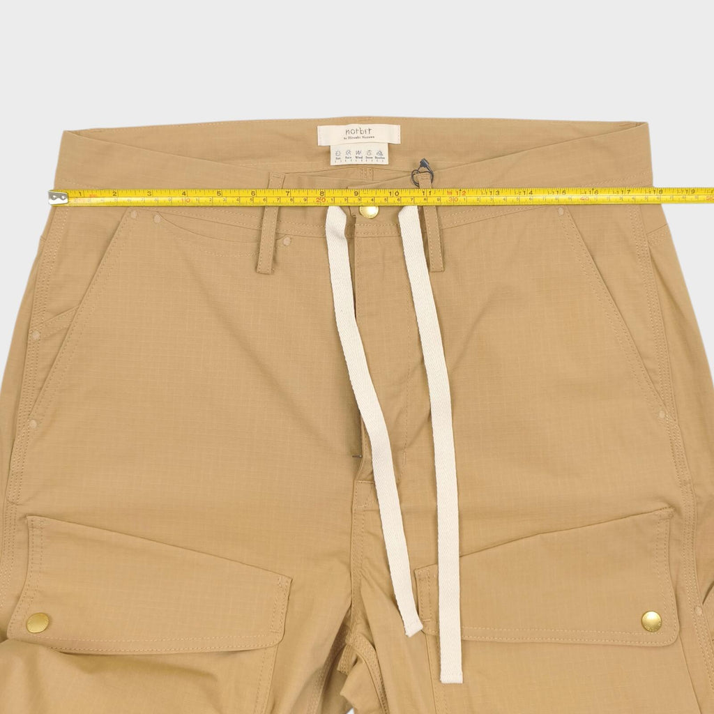 NORBIT BY HIROSHI NOZAWA Men's Coyote Beige Light Lip Camper's Cargo Trousers