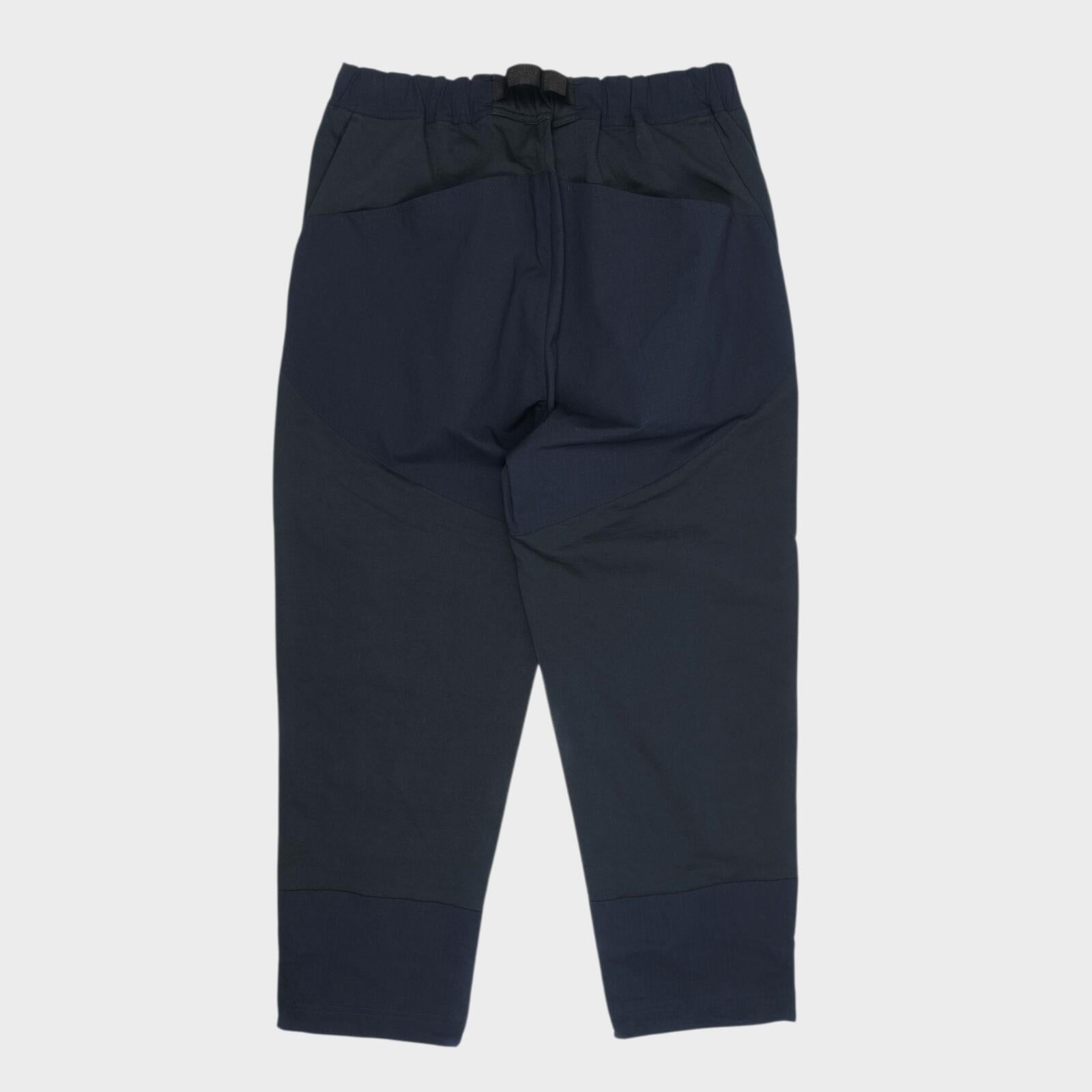 NORBIT BY HIROSHI NOZAWA Men's Navy Blue Soft Mountain Cargo Trousers