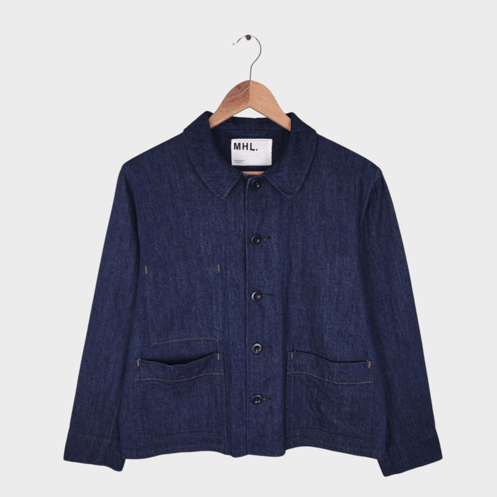MHL MARGARET HOWELL Women's Canton Overalls Made in Japan Nep Denim Chore Jacket